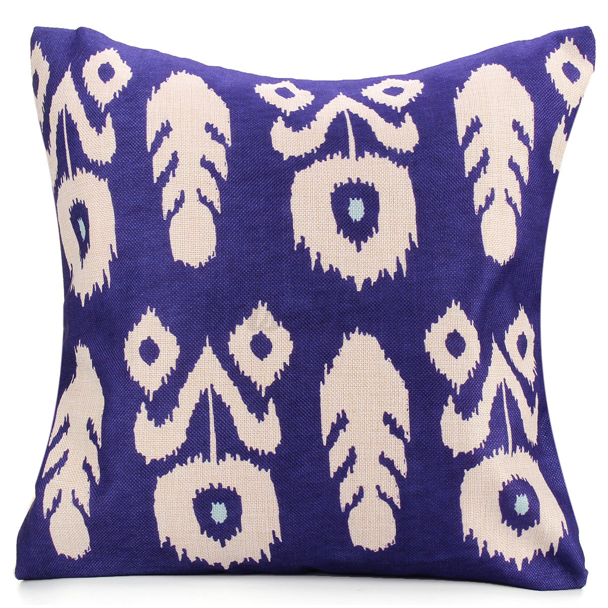Square Zippered Flowers Throw Pillow Case Bed Sofa Pack Cushion Cover Home Decor eBay