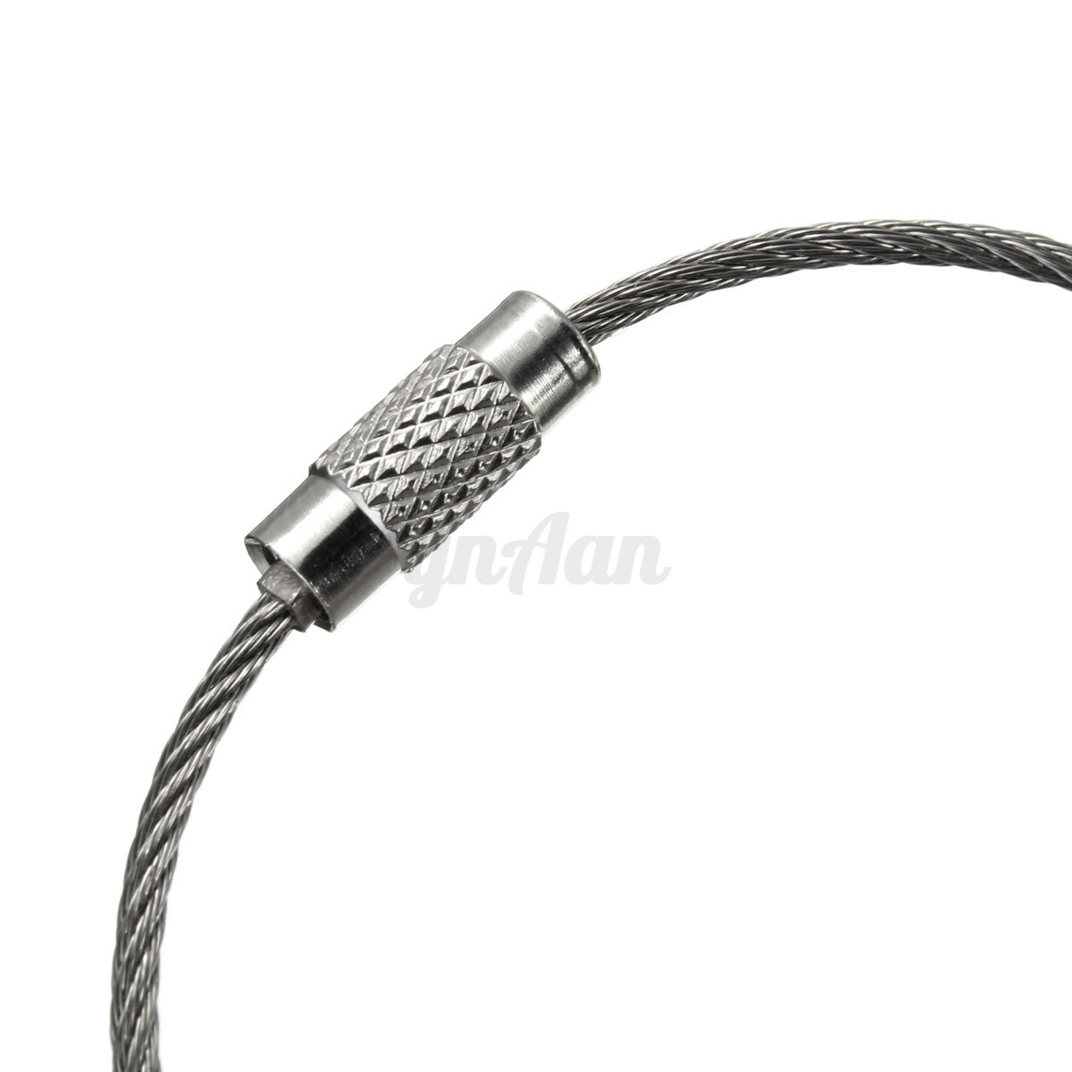 Cable Key Ring With Screw Lock Cable Key Ring With Screw Lock