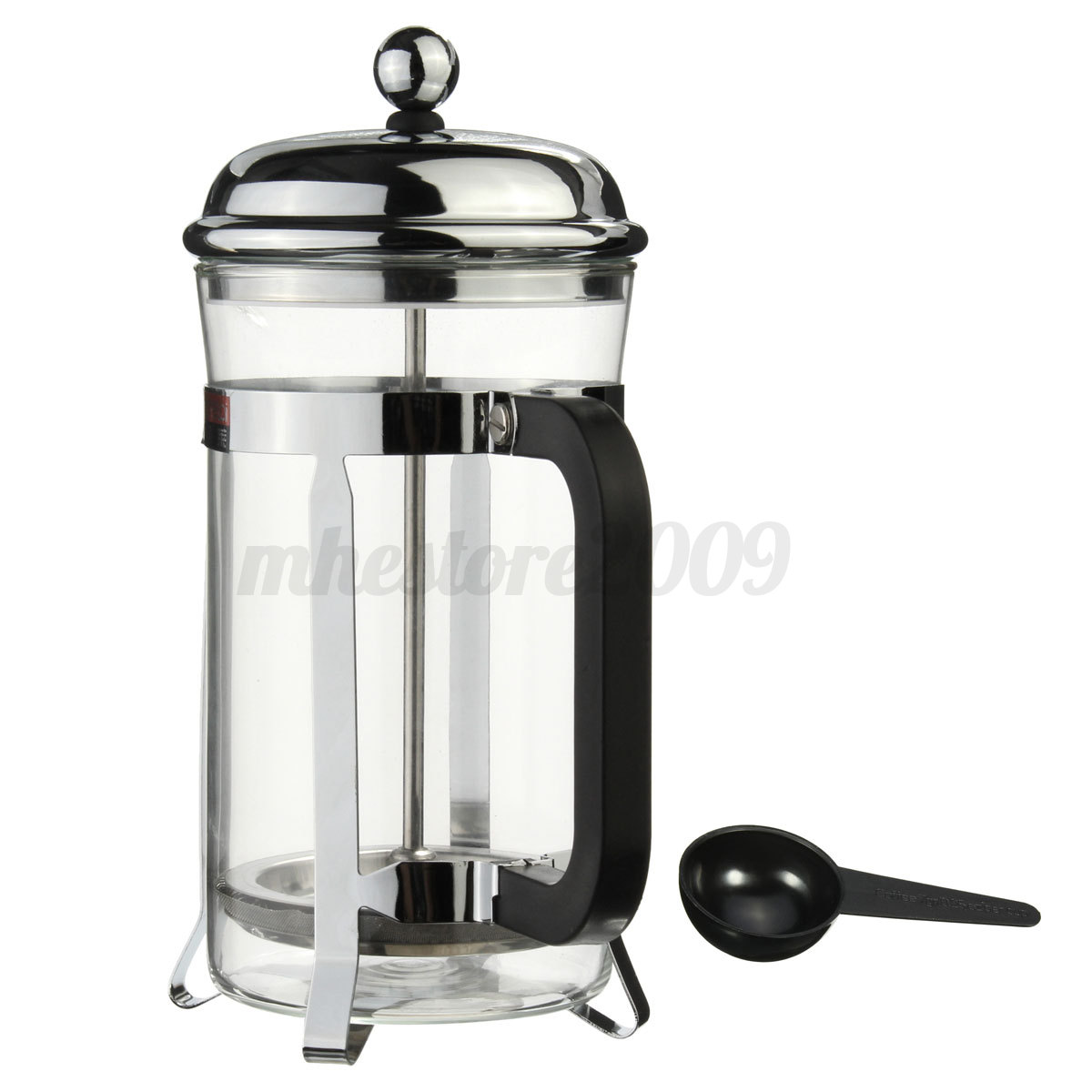 French Press Tea Coffee Maker Cafetiere Cup Frame heat-resistant Glass Pot Steel eBay