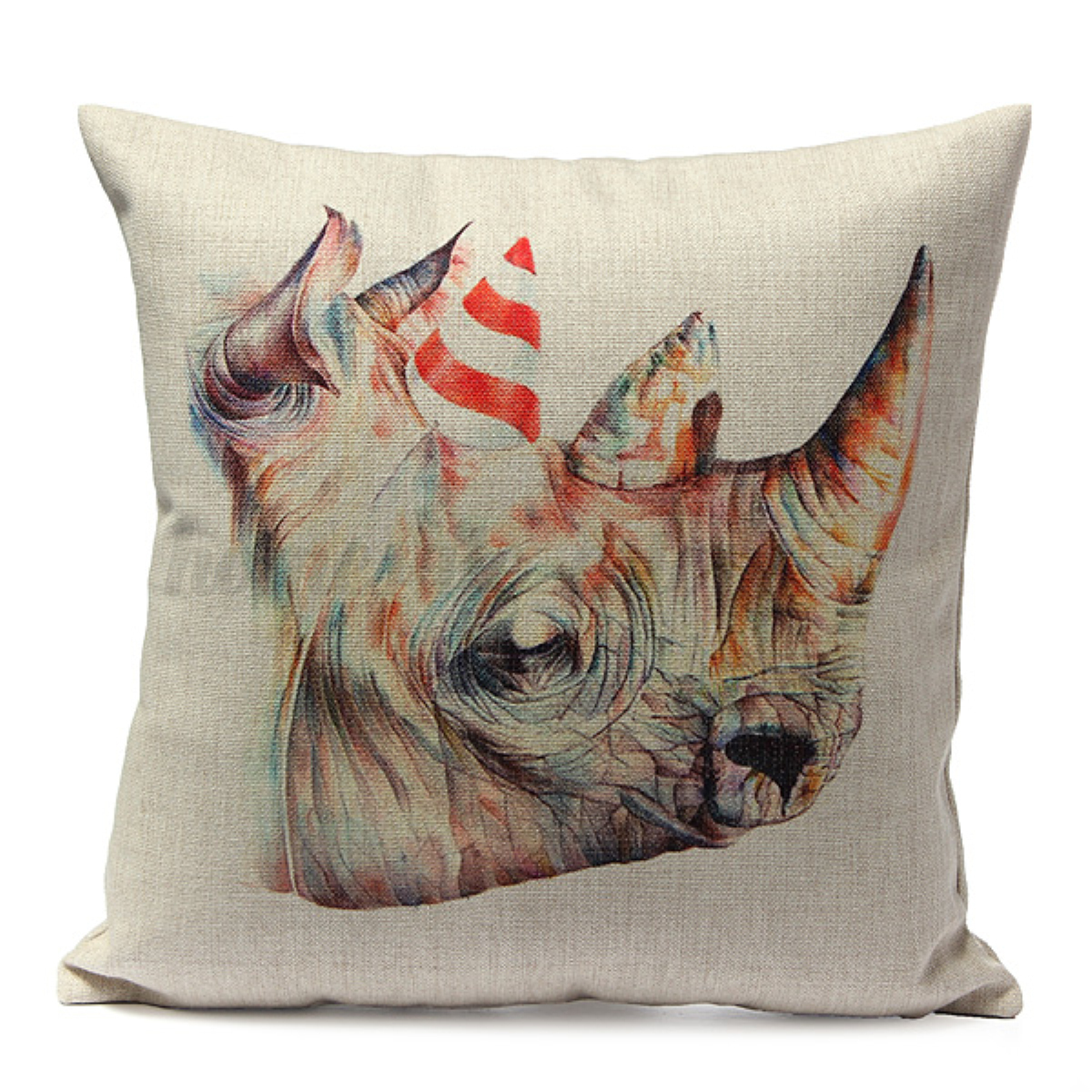 Vintage Animal Couple Geometry Cushion Cover Home Car Stripe Pillow Case Throw eBay