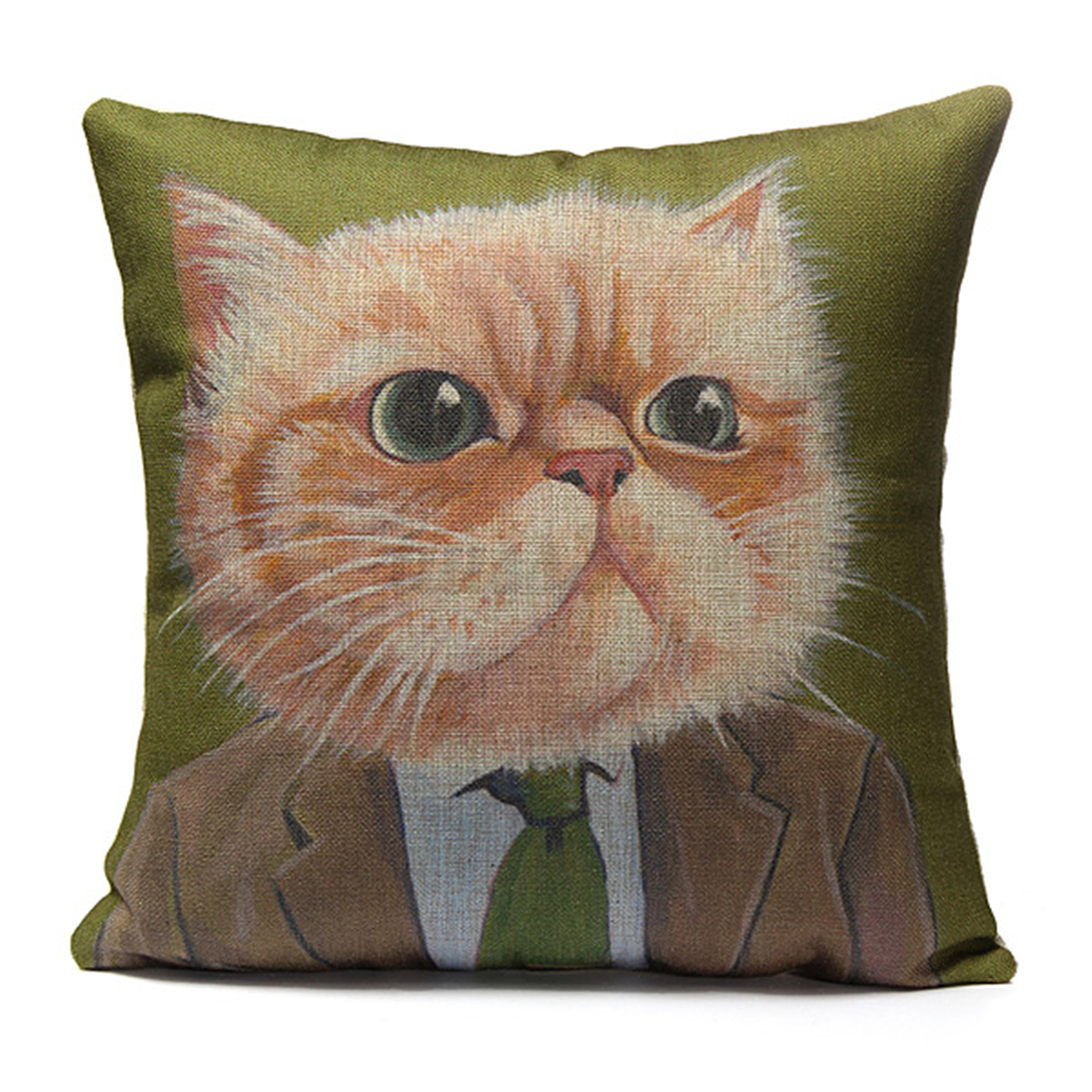 Vintage Animal Cat Cotton Pillow Case Sofa Throw Cushion Cover Home Car Decor eBay