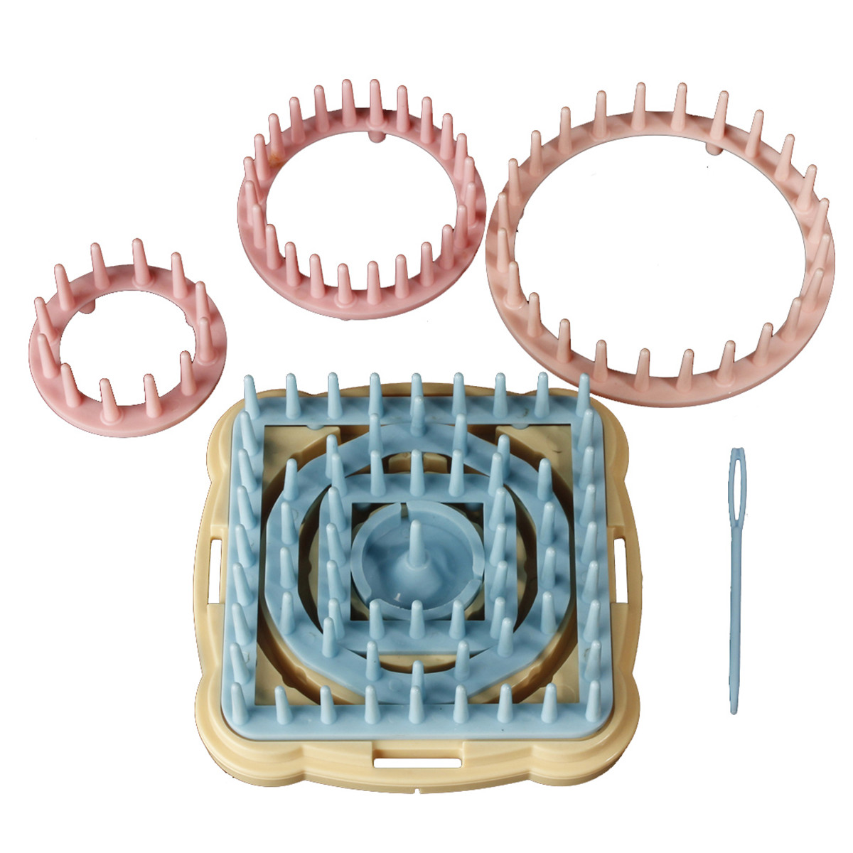 9pcs 6Size Knitting Knit Flower Daisy Pattern Loom Maker Wool Yarn