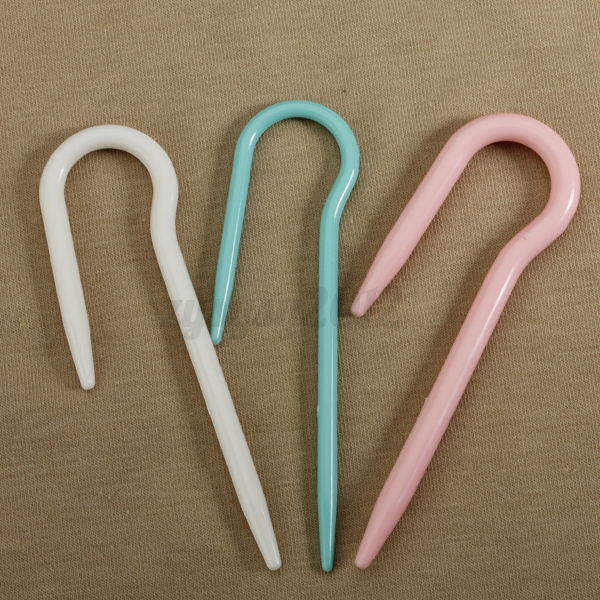 ABS Cable Knitting Crochet Locking Yarn Stitch Markers Holder Needle Clip Cra...