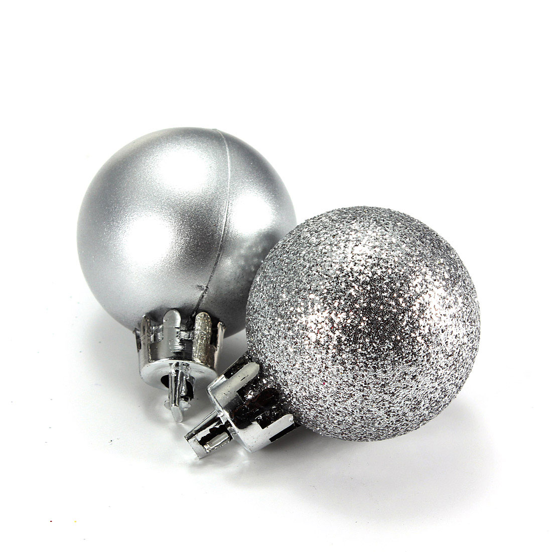 24pcs christmas tree baubles plain glitter diy decoration 24pcs christmas tree baubles plain glitter diy decoration