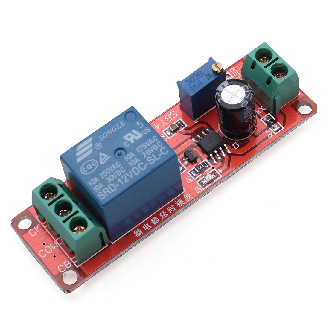Ne555 Delay Timer Relay Switch Module Adjustable 0 To 10