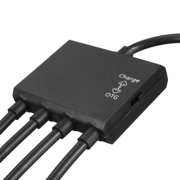 UK 5 Port Power Micro USB OTG Hub Adapter Cable for Android Tablet PC and Phone - Picture 3 of 5