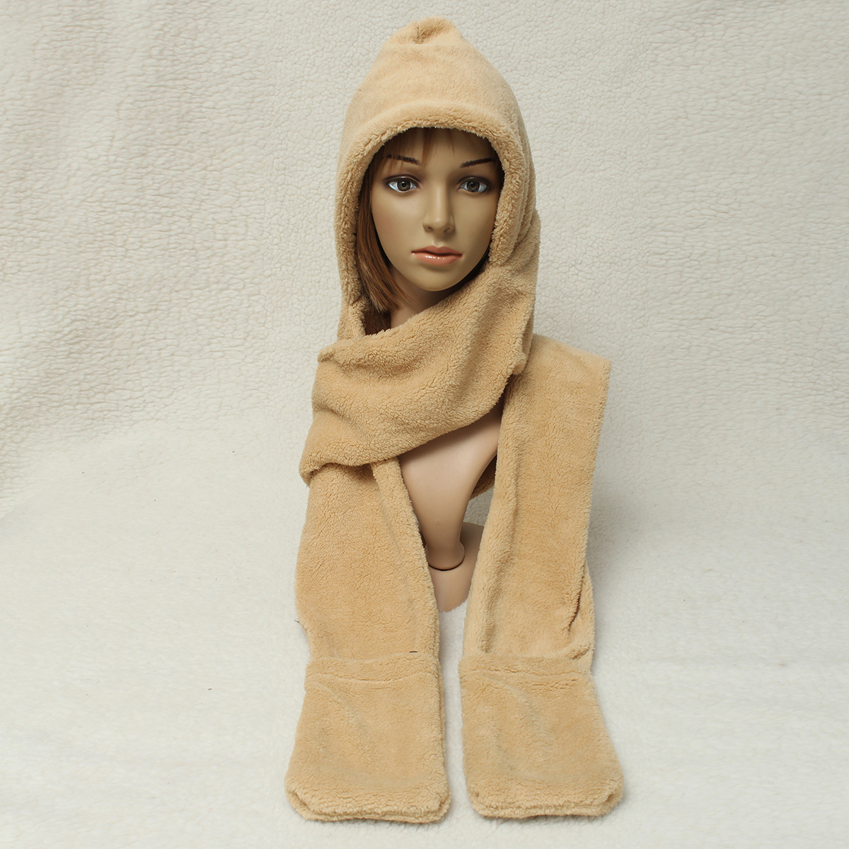 hooded scarf Soft hat Hat Hood Warm Womens Ladies Winter Hooded Scarf Fur fur Gloves Fleece hooded scarf Soft hat Hat Hood Warm Womens Ladies Winter Hooded Scarf Fur fur Gloves Fleece