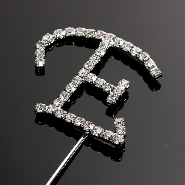 Alphabet Letter A-Z Rhinestone Crystal Monogram Wedding ...