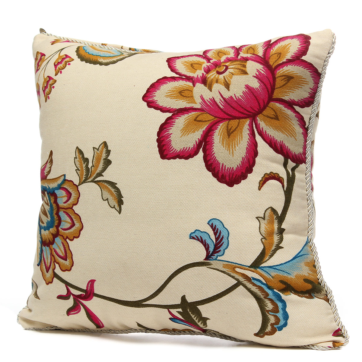 Vintage Fashion Square Throw Pillow Cases Home Sofa Decorative Cushion Cover