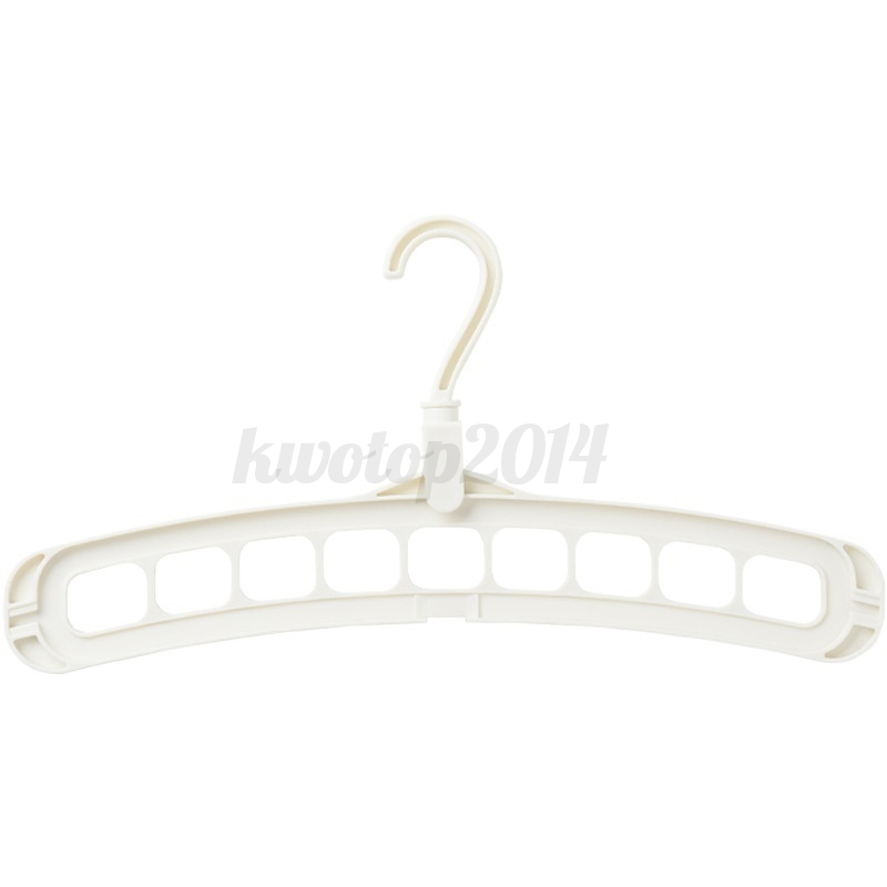 Heavy Duty 9 Holes Clothe Rack Hanger Folding Space Saving Hook Closet Organizer