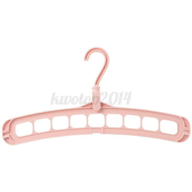 Heavy Duty 9 Holes Clothe Rack Hanger Folding Space Saving Hook Closet Organizer