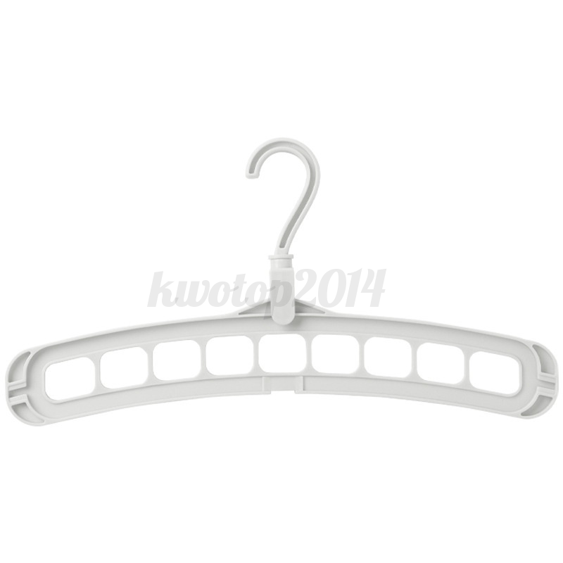 Heavy Duty 9 Holes Clothe Rack Hanger Folding Space Saving Hook Closet Organizer