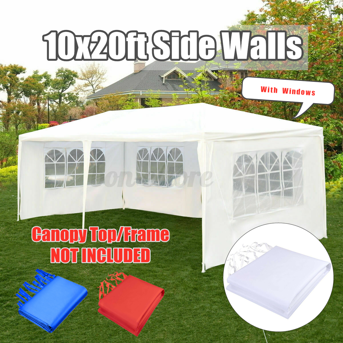 1Pcs Canopy Side Wall Gazebo Shelter Shade For 10x20ft EZ Party Tent Outdoor
