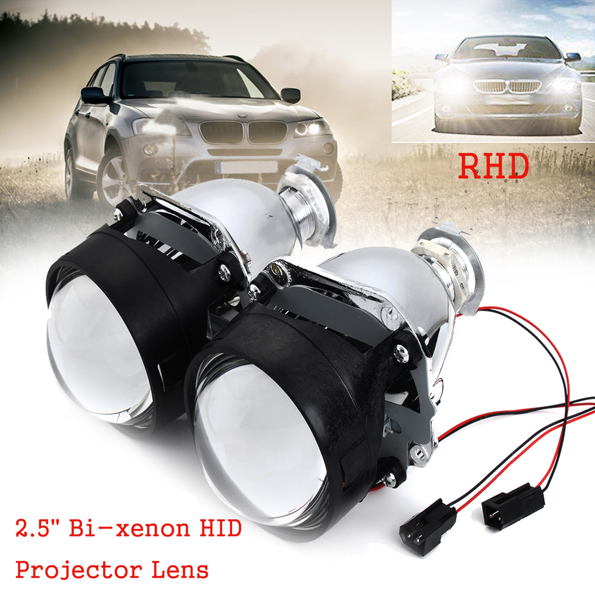 hid projector headlight assembly