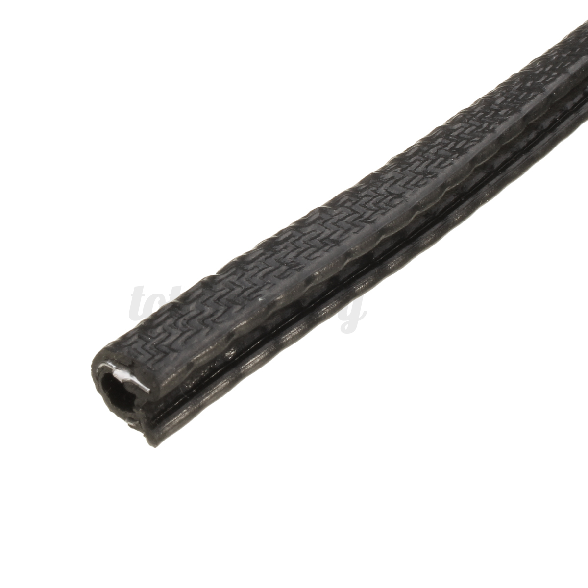 Black U Shape Rubber Strip Car Door Scratch Protector Trim Edge Guard Strip 2M