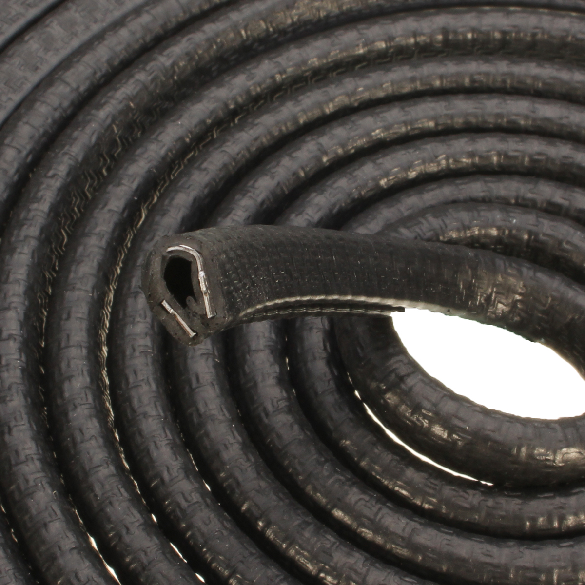 Black U Shape Rubber Strip Car Door Scratch Protector Trim Edge Guard Strip 2M