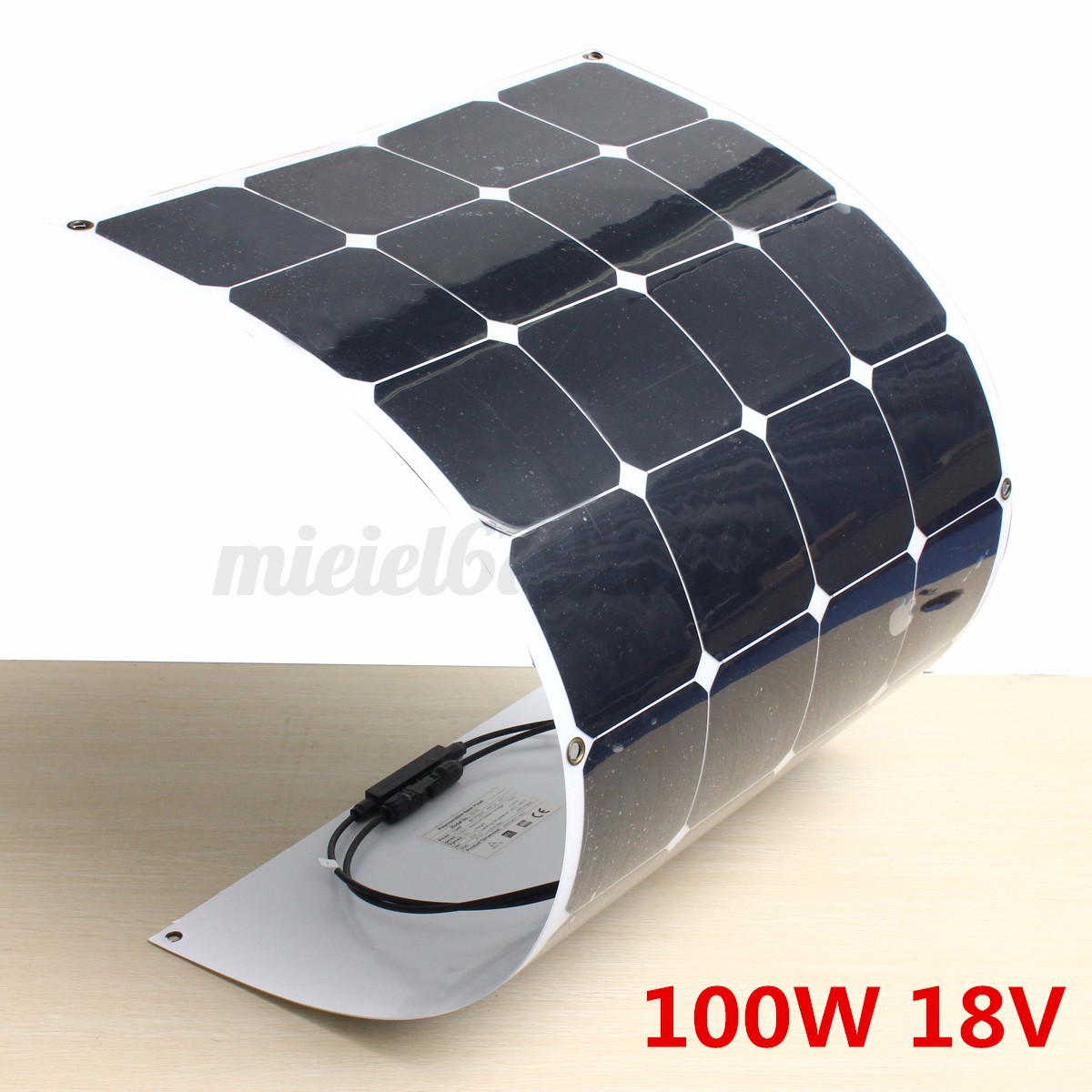 100W 18v Semi Flexible Energy Solar Panel For Battery Charger Boat