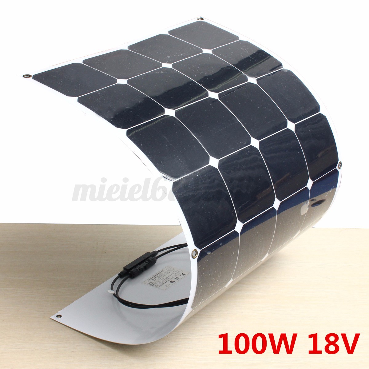 100W 18v Semi Flexible Energy Solar Panel For Battery Charger Boat 