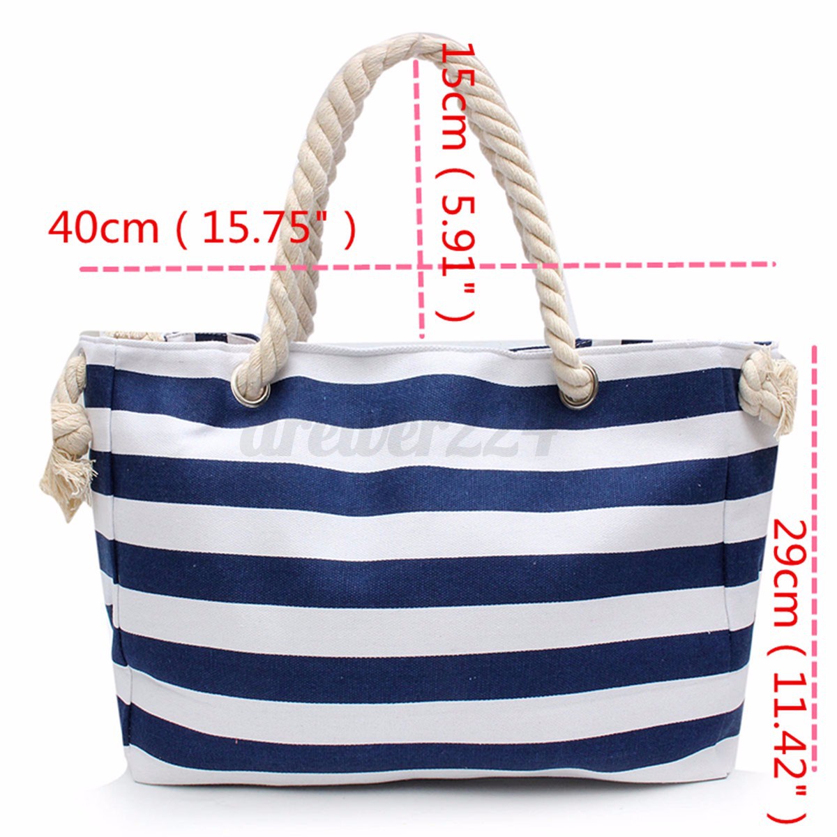 Canvas Beach Bag With Rope Handles Paul Smith