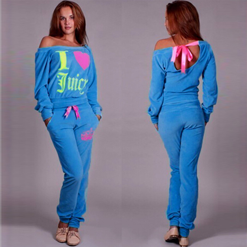 off the shoulder jogging suit
