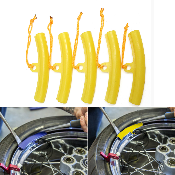 5x Yellow Car Tire Changer Tool Guard Rim Protector Tyre Wheel Changing Rim Edge