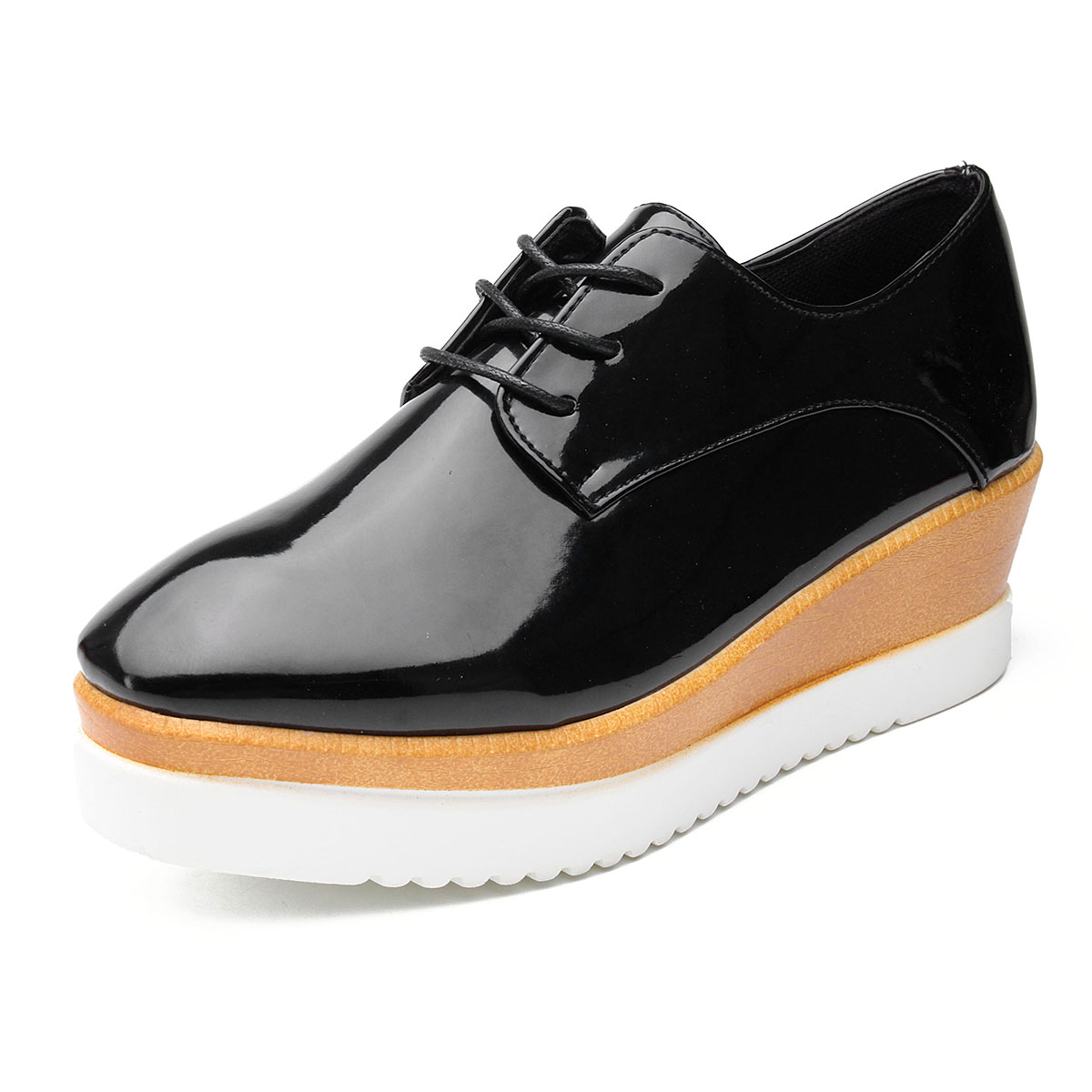 womens oxford wedge shoes womens platform wedge heels shoes flat lace up brogue womens oxford wedge shoes womens platform wedge heels shoes flat lace up brogue