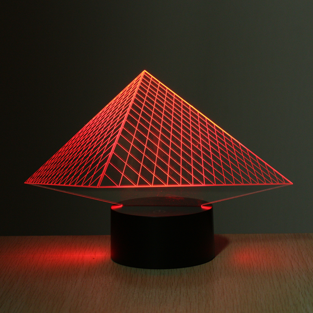 3D Illusion 7Color Bulbing Lamp Acrylic LED Light Table Desk Lamp Led