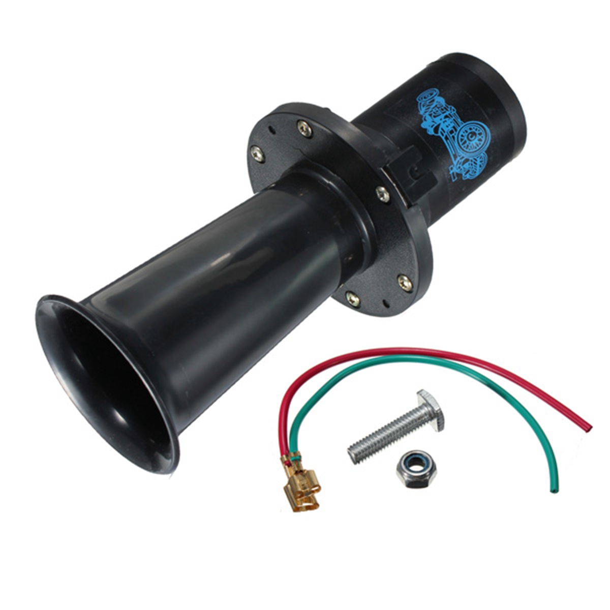 12V Klaxon Trompette Air Horn Corne Sirène Avertisseur Pneumatique AHHOOOGAH