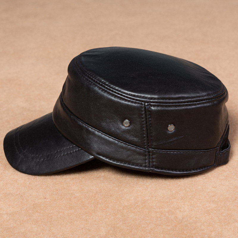 red biker hat