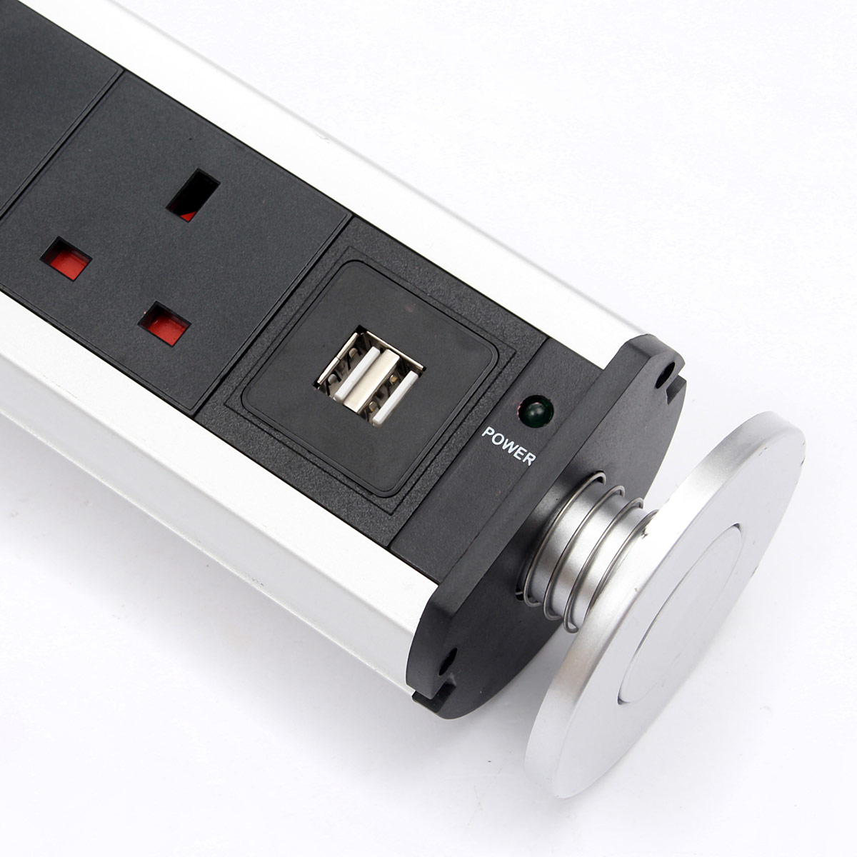 Worktop Kitchen Tensile Outlet Usb Pop Up Socket Eu Au Uk 2 Detail Image