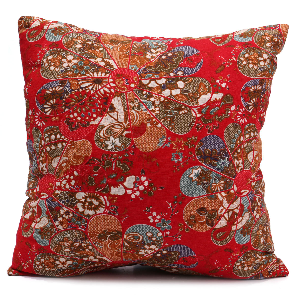 Linen Cotton Pillow Case Waist Back Throw Cushion Cover Home Sofa Car Decor eBay