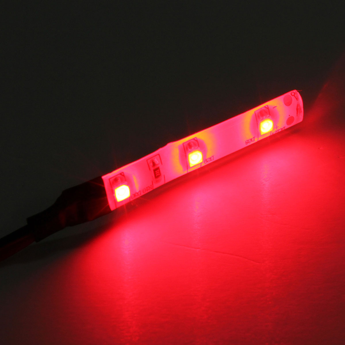 4 x 30cm Waterproof 15 3528 SMD Flexible LED Light Lamp Strip Red DC 12V /& G4T6