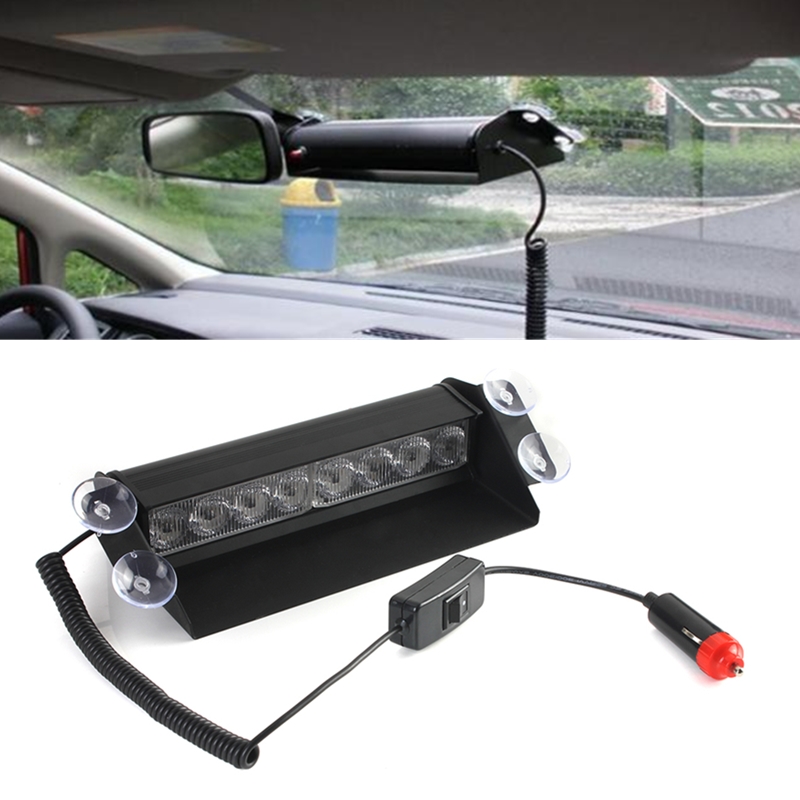 Untitled Source · BLUE 8 LED STROBE EMERGENCY FLASH WARNING LIGHT FOR CAR TRUCK 12V HB 803B INTL Detail