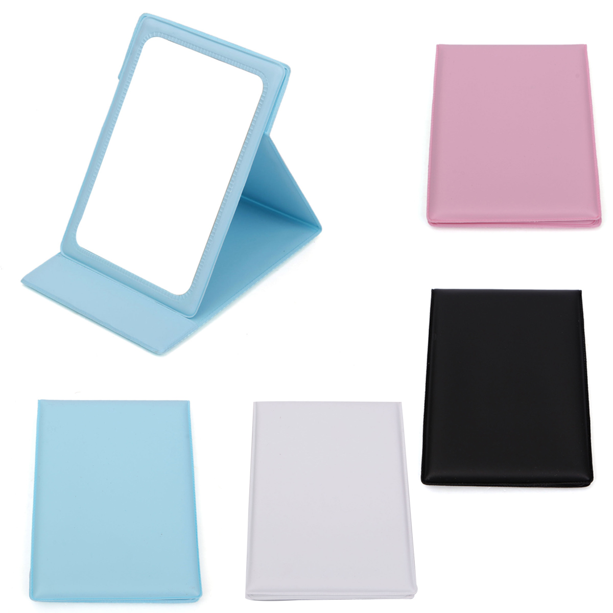 Fold Up Travel Vanity Mirror Ideas Portable Folding Lady Girl Travel Makeup Compact Hand Cosmetic