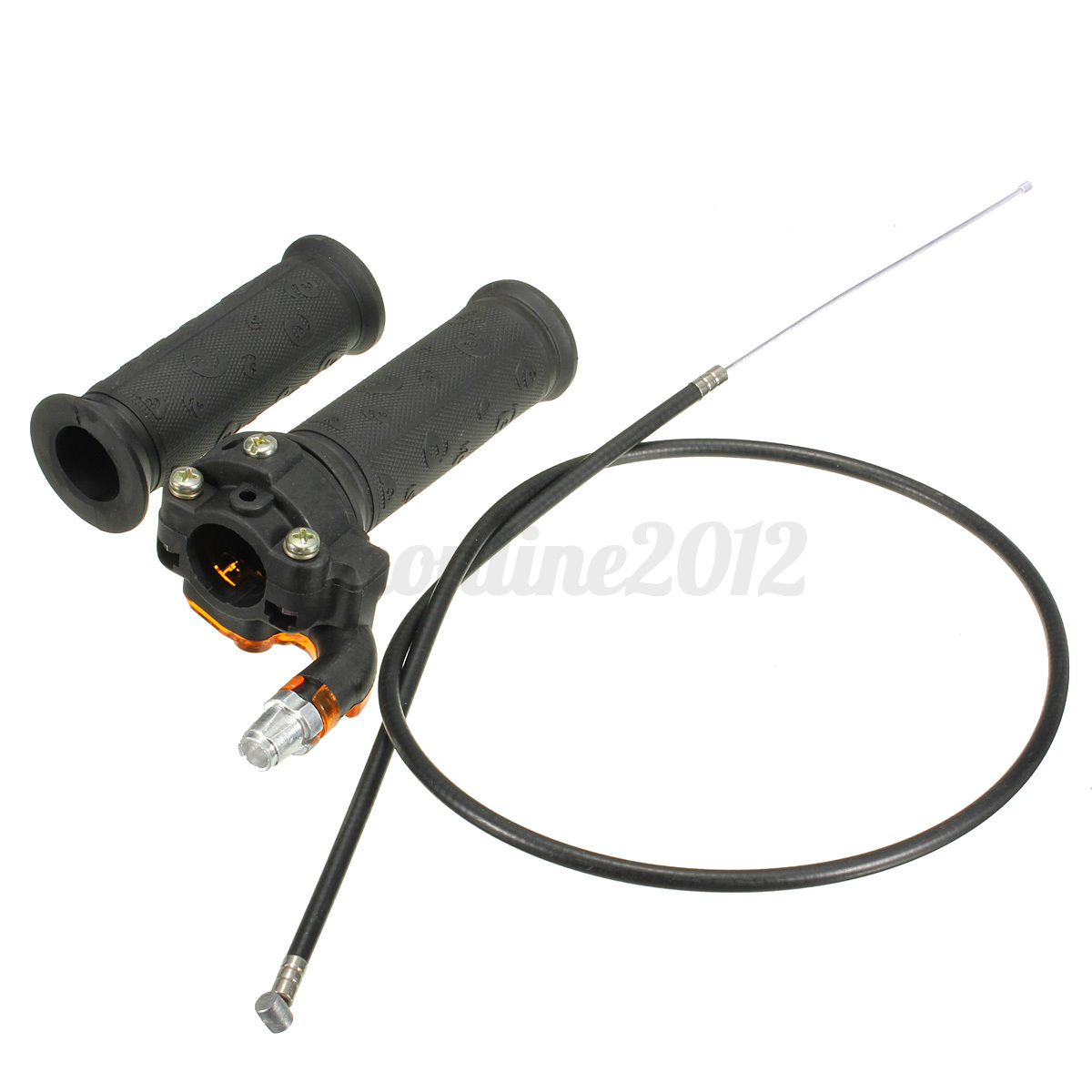 Twist Throttle Accelerator Grip/&Cable ATV Quad Dirt Pit Bike 50//90//110CC Black