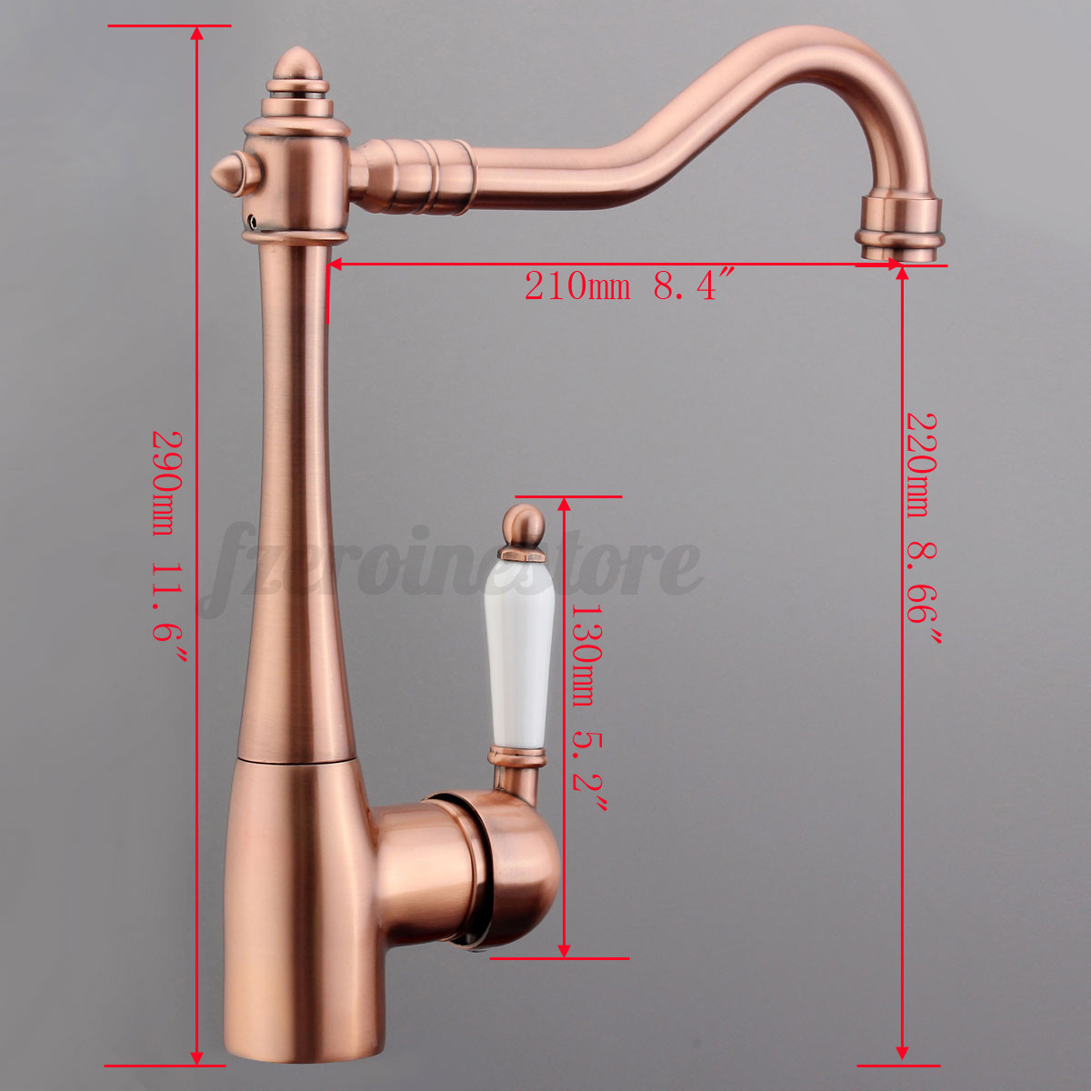 Wasserhahn Waschbecken Spültisch Küche Armatur Mischbatterie Retro