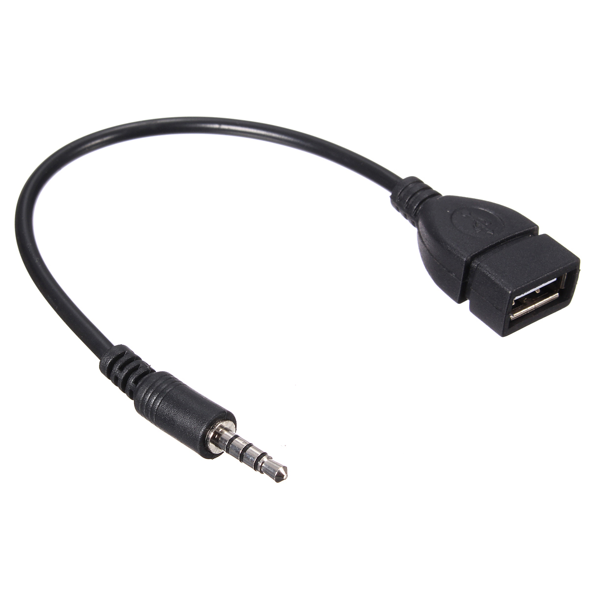 3 5mm Male Audio Aux Jack to USB 2 0 Type A Female OTG Converter Adapter Cable | eBay
