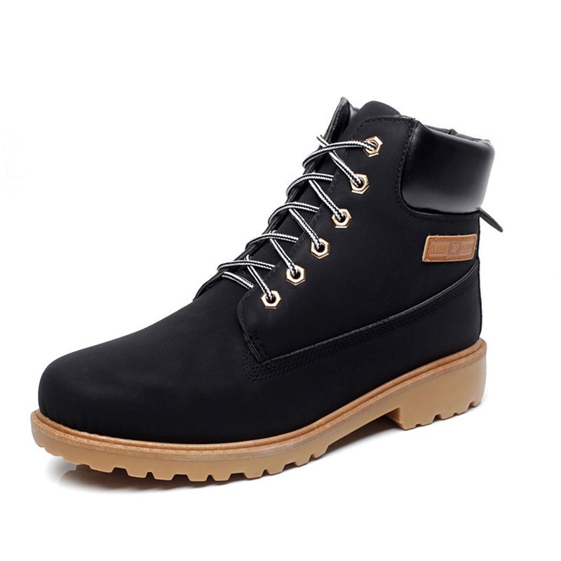 Black Winter Shoes Men Fur At The Back Black Winter Shoes Men Fur At The Back