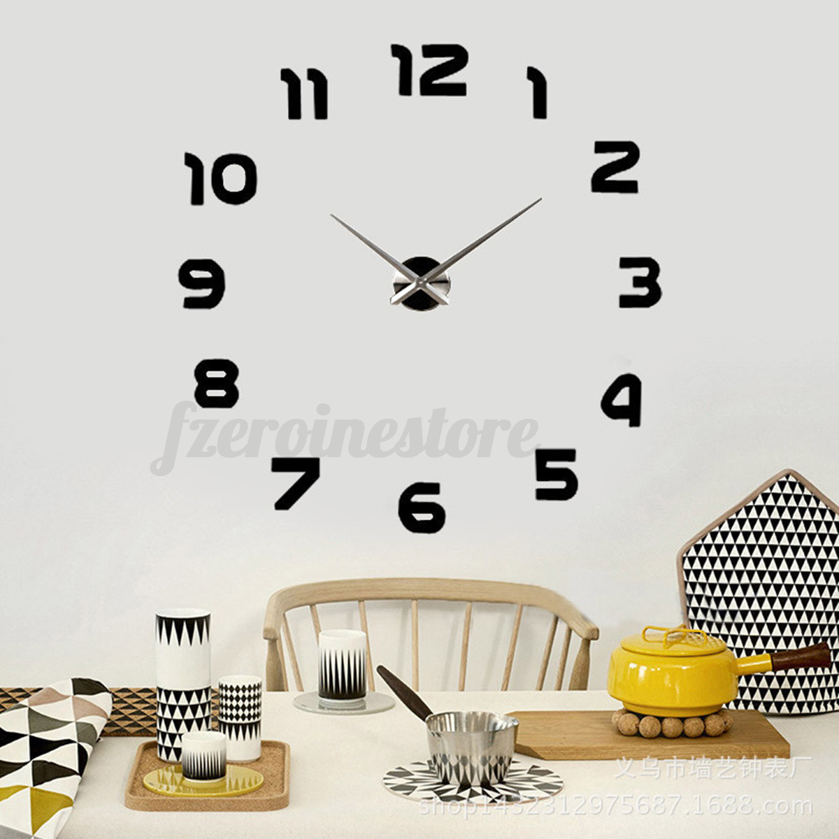 Large Silent Wall Clock Quartz Movement Hands Mechanism Repair Choice