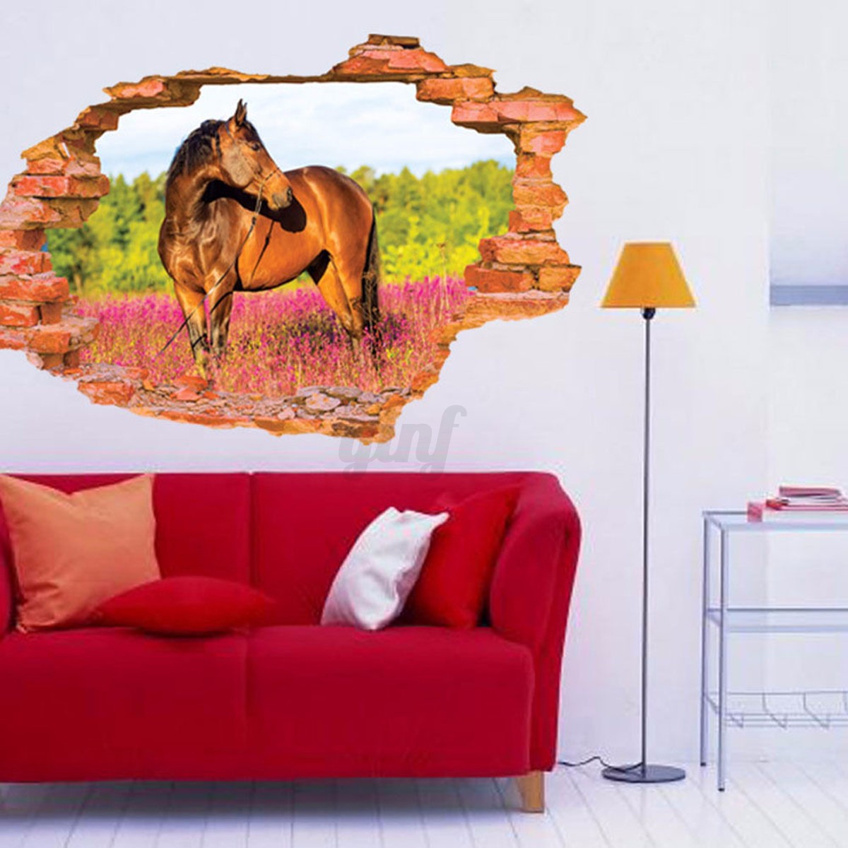 3D Effect Wall Sticker Window View Removable Decal Mural ...