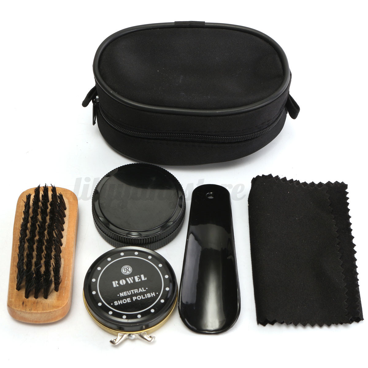 shoe polish and brush set