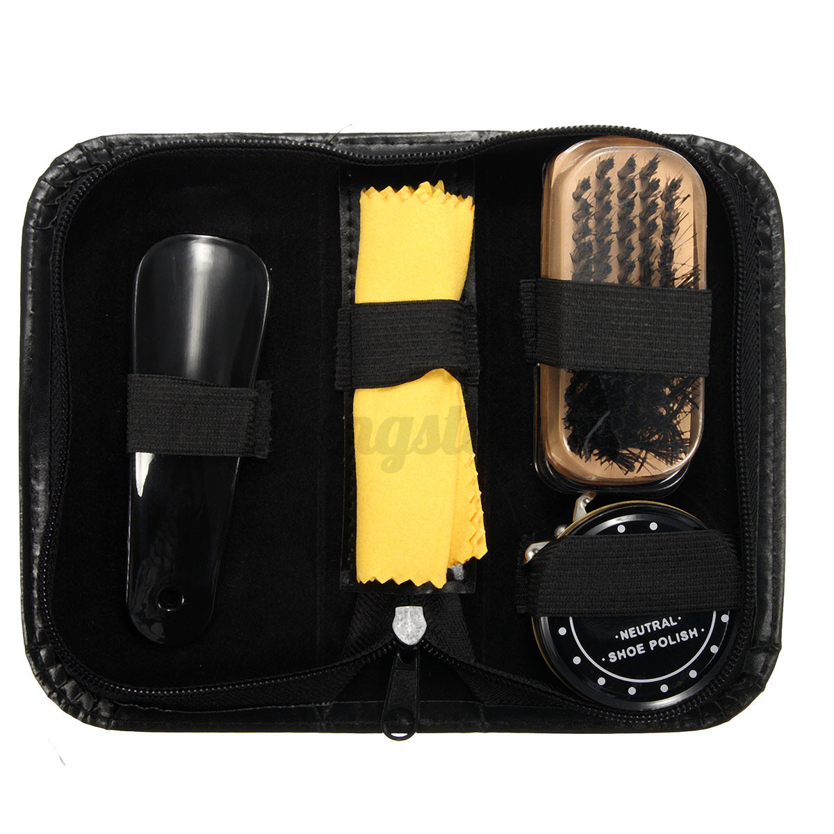 shoe polish and brush set