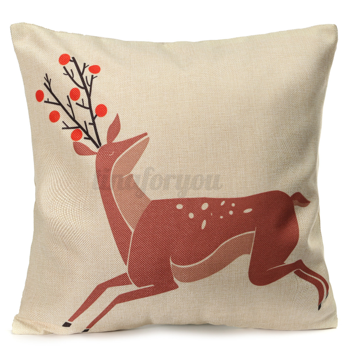 XMAS Christmas Cushion Cover Ambience Decorative Square Pillow Case Car Decor eBay