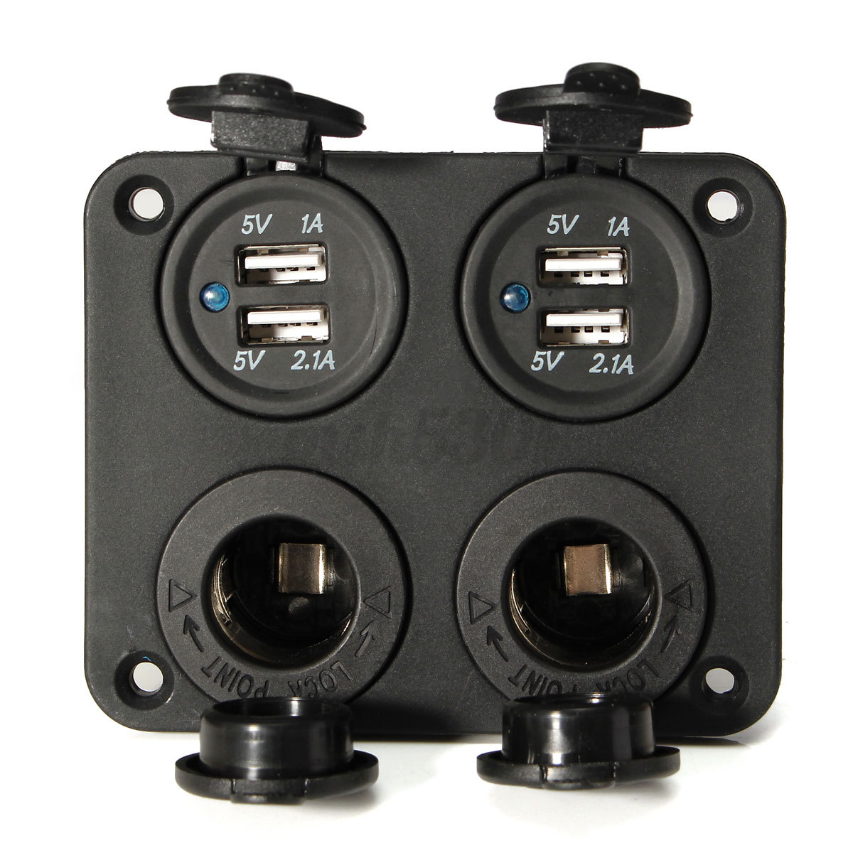 12V Car Dual USB Port Charger Socket Cigarette Lighter ...