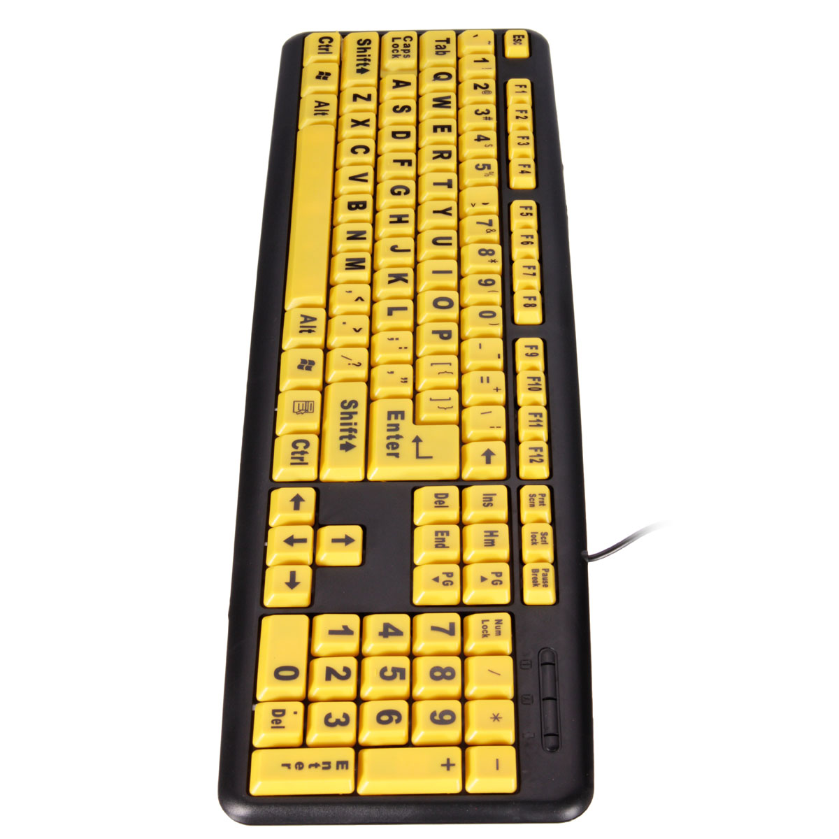 large print usb keyboard high contrast big letters keypad