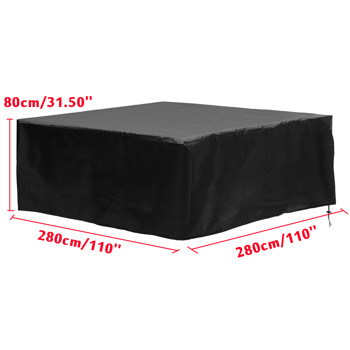 80x80x25/" Outdoors Spa Hot Tub Cover Waterproof Furniture Garden Protector New