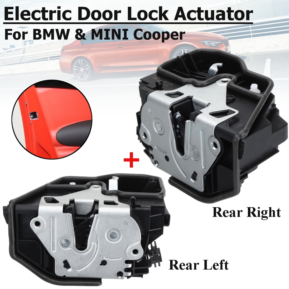 Pair Rear Left Right Power Door Lock Latch Actuator For Bmw Mini