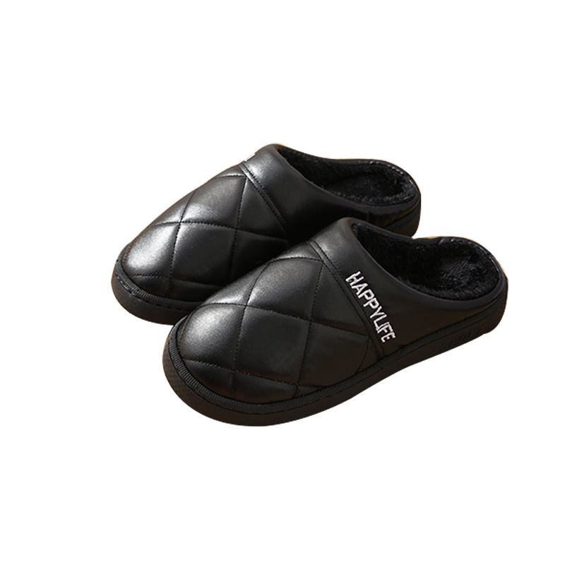 Couples Women/'s Men/'s Fur Lined Slippers Mules Non Slip Rubber Sole Shoes US 5-9