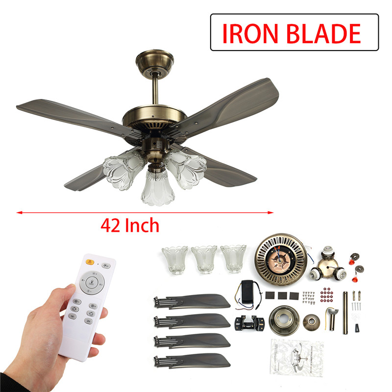 Hunter 36 42 Vintage Modern Ceiling Fan 3 Light Lamp 4 Blades Hunter 36 039 42 Vintage