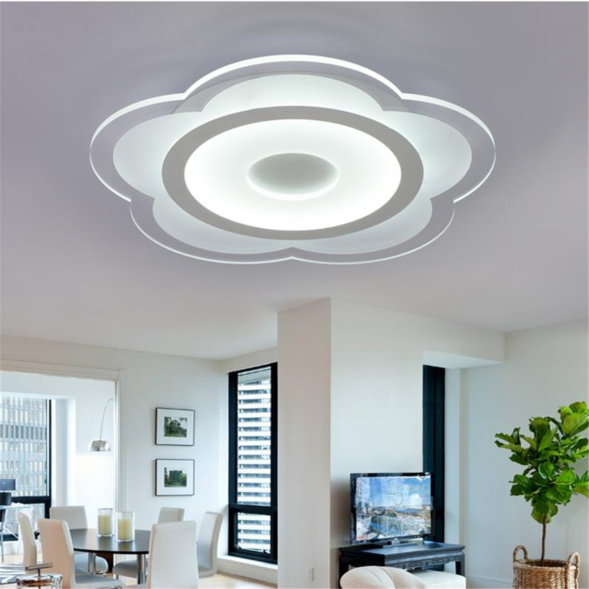Modern Flower Shape Acrylic Led Ceiling Light Living Room Bedroom Modern Flower Shape Acrylic Led Ceiling Light Living